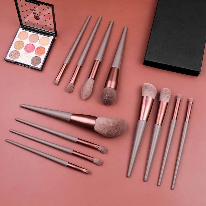 12 Piece Designer Pro Chocolate Brush Set - MQO 25 pcs