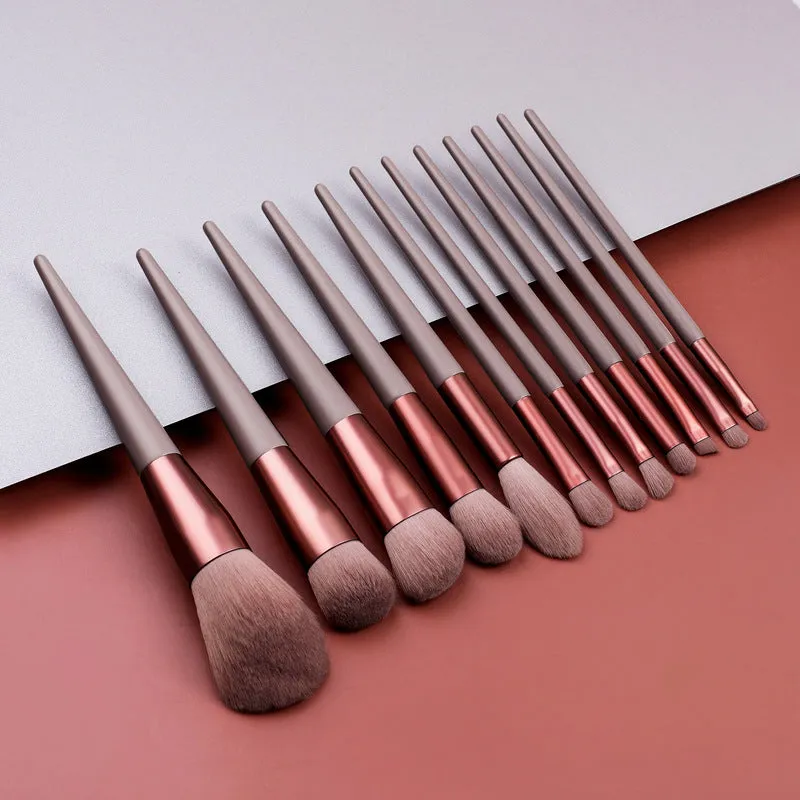 12 Piece Designer Pro Chocolate Brush Set - MQO 25 pcs