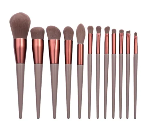 12 Piece Designer Pro Chocolate Brush Set - MQO 25 pcs