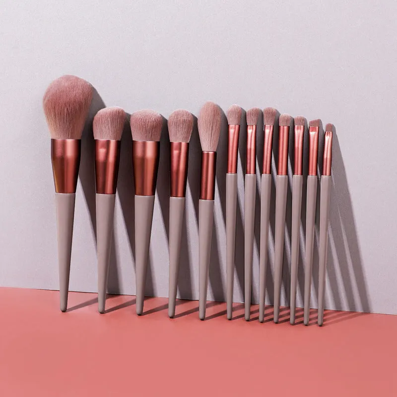 12 Piece Designer Pro Chocolate Brush Set - MQO 25 pcs