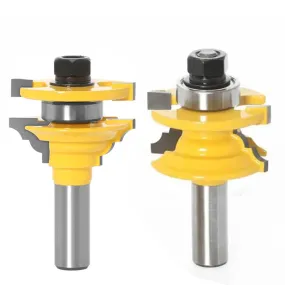 1/2" 12mm Shank Woodwork Door Round Corner Rail & Stile Router Bit Tenon Milling Cutter For Wood Woodworking Tools