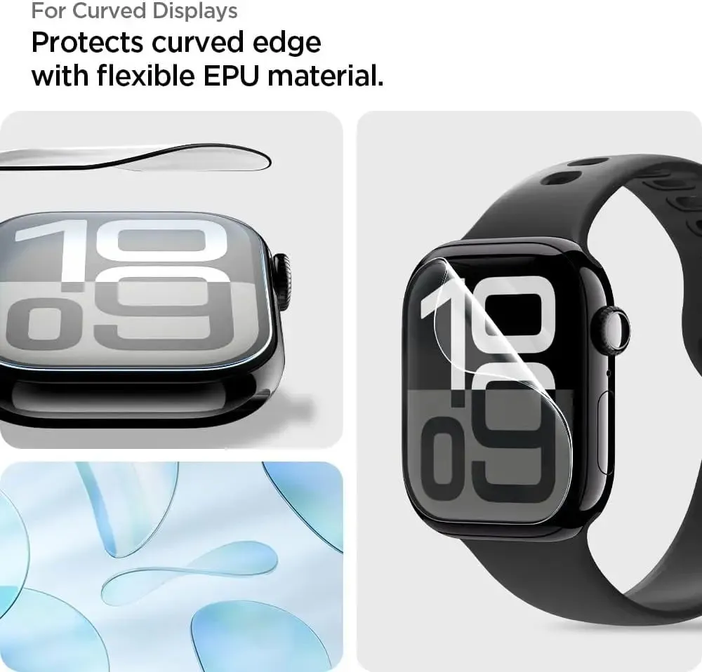 [2 Pack] Apple Watch Screen Protector Series 10 (46mm) EliteShield EZ Fit