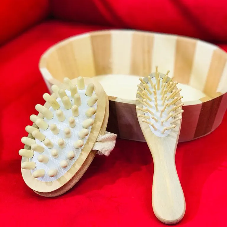 6-Pcs Bamboo Bath Set