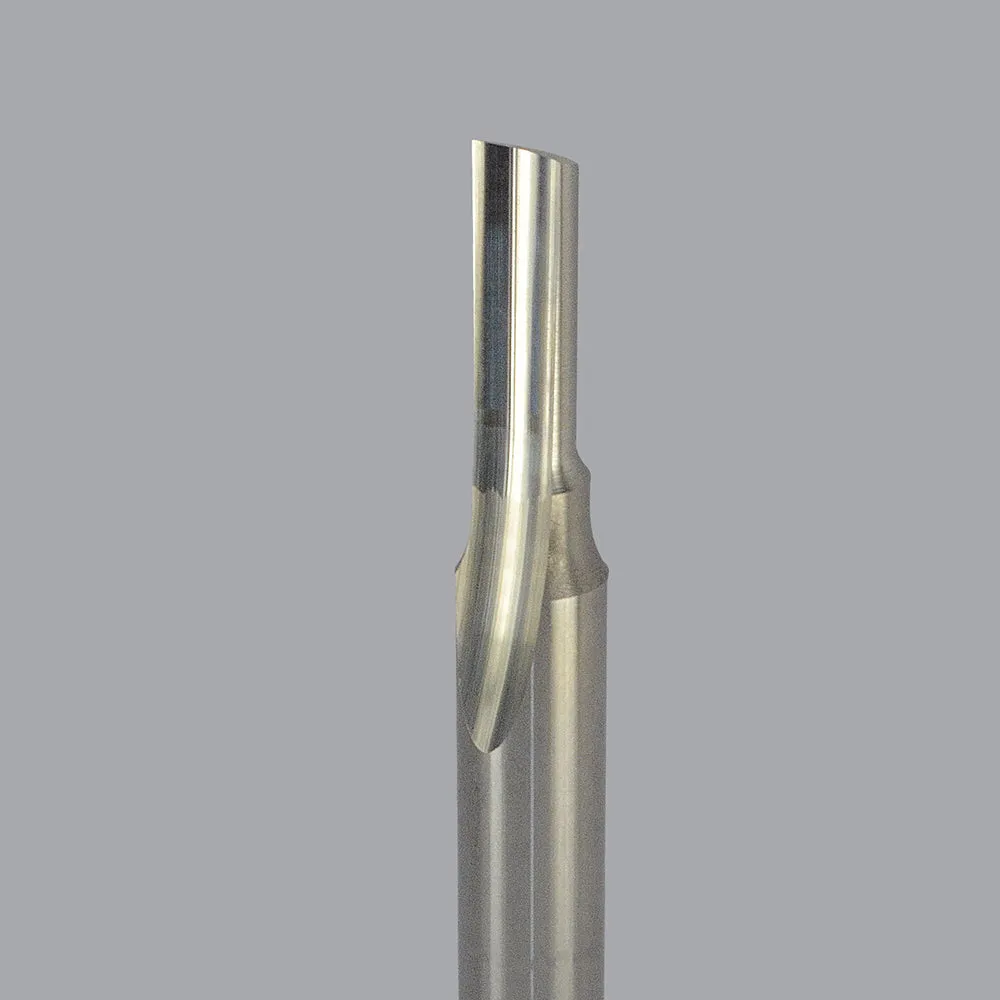 61-090, 0.2812" Dia, 0.75" LOC, 0.375" Shank Dia, 2.5" OAL, Single Straight O Flute Router Bit