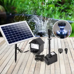 800L/H Solar Submersible Water Fountain Pump LED Kit Gardeon