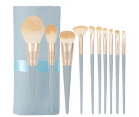 9 pc Pro Blue Brush Set - MQO 25 pcs