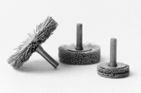 Abrasive Nylon Mandrel Mounted Copper Center Wheel Brushes