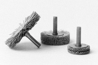 Abrasive Nylon Mandrel Mounted Copper Center Wheel Brushes