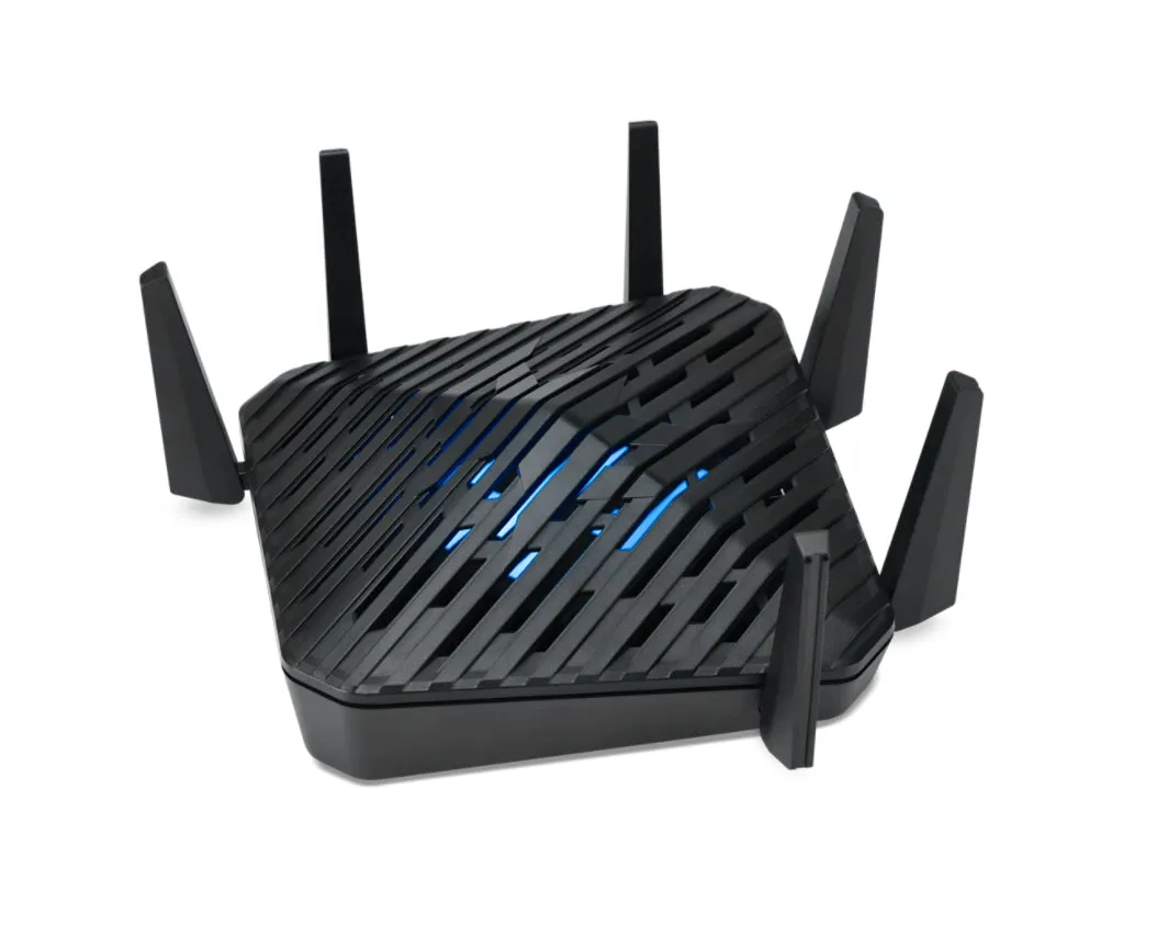 Acer Predator Connect W6 Wi Fi 6E wireless router Gigabit Ethernet Tri-band (2.4 GHz / 5 GHz / 6 GHz) Black