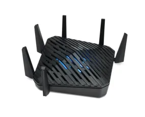 Acer Predator Connect W6 Wi Fi 6E wireless router Gigabit Ethernet Tri-band (2.4 GHz / 5 GHz / 6 GHz) Black