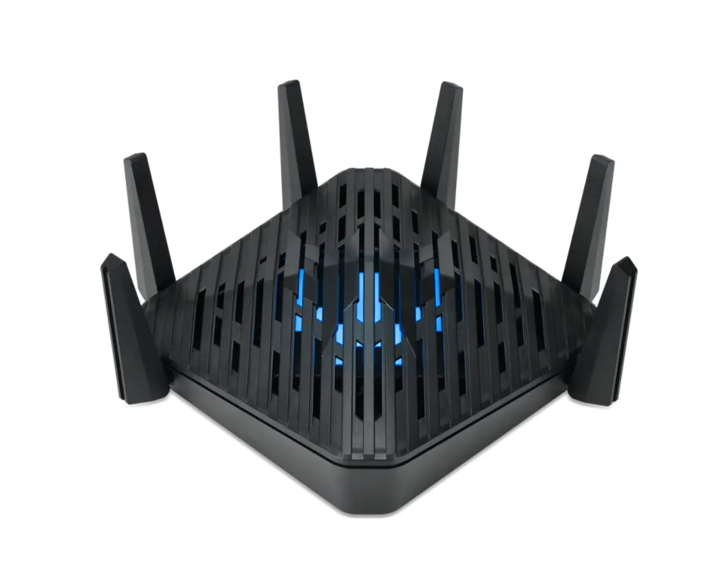 Acer Predator Connect W6 Wi Fi 6E wireless router Gigabit Ethernet Tri-band (2.4 GHz / 5 GHz / 6 GHz) Black