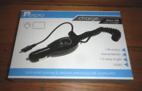 AerPro Car Charger Adaptor for Smartphones with Micro USB Plug - Part # APL81