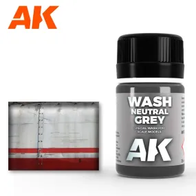 AK Interactive AK677 Weathering Neutral Gray Wash Enamel 35ml