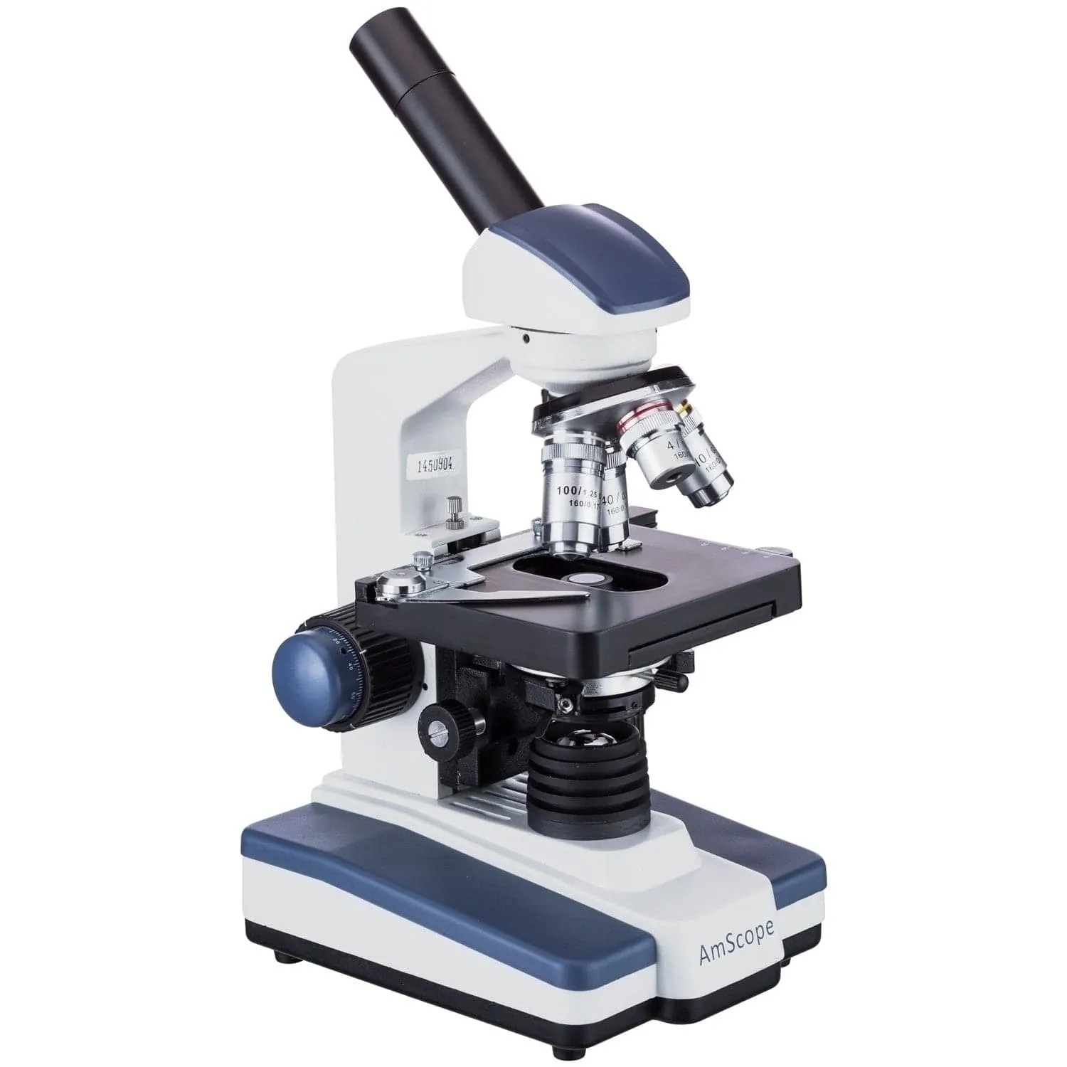 AmScope ME620 Series Monocular Compound Microscope 40X-2500X Magnification with LED, Slide Making Kit and 3MP Digital Eyepiece