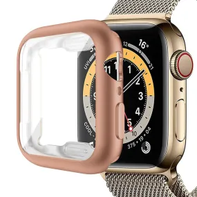 Apple Watch (45mm) shiny TPU cover   screen protector - Rose Gold