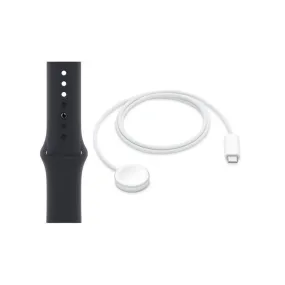 Apple Watch Accessory Bundle (45mm Midnight Sport Band   USB-C Magnetic Charger Cable)