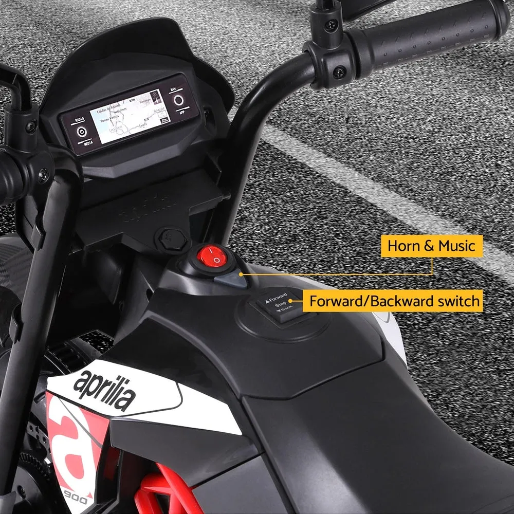 Aprilia Electric Ride On Motorcycle, Music, Horn, 3  Years