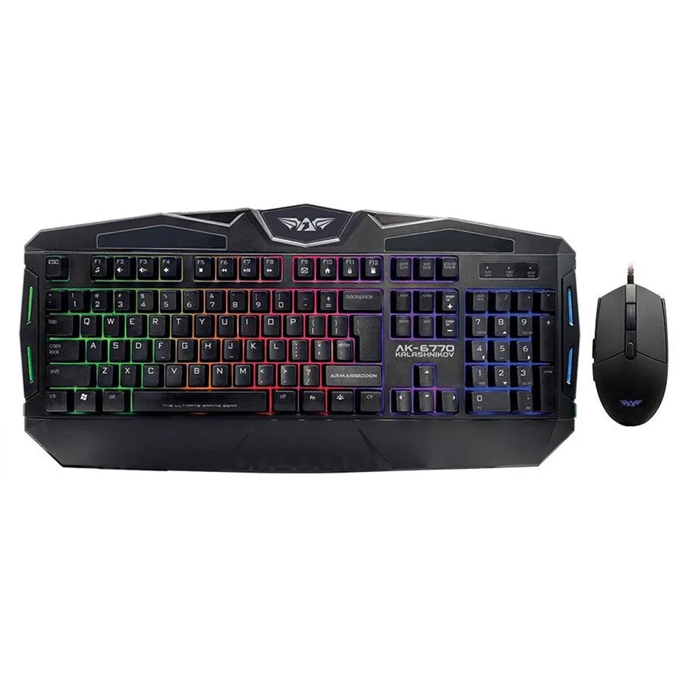 Armaggeddon Wired Gaming Combo Keyboard/ Mouse AK-6770 Kalashnikov