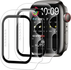 ArmorSuit Case Designed for Apple Watch Series 7 / 8 (41mm), Built in Tempered Glass Screen Protector Hard PC Case Ultra-Thin Bumper (2 Pack) - Transparent