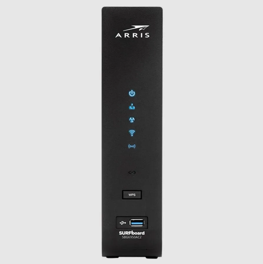 Arris Surfboard SBG6950AC2 DOCSIS 3.0 Cable Modem Plus AC1900 Dual Band Wi-Fi Router - Certified Refurbished