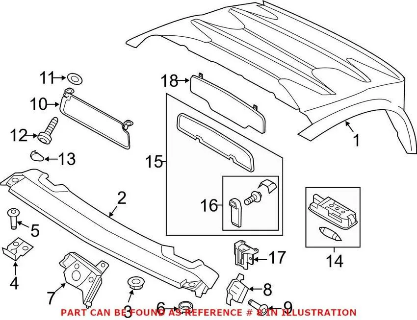 Audi Windshield Post Trim Clip 427853707A