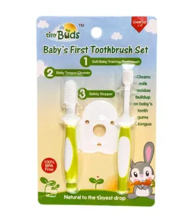 Baby Toothbrush and Tongue Cleaner Set