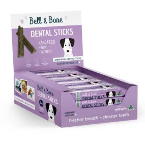 Bell & Bone Kangaroo, Mint & Tumeric Dental Sticks - Single