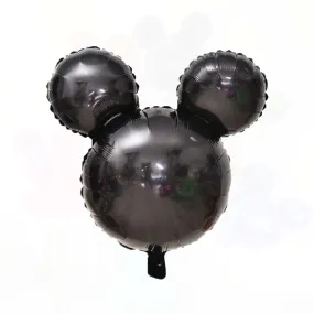 Black Mickey Mouse Head Mylar Foil Balloon (24 Inches)