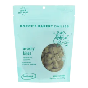 Bocce's Bakery Brushy Bites Soft & Chewy Dental Treats for Dogs