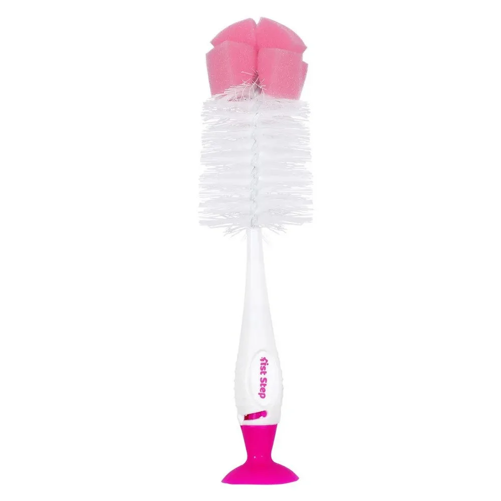 Bottle & Nipple Brush with Suction Base