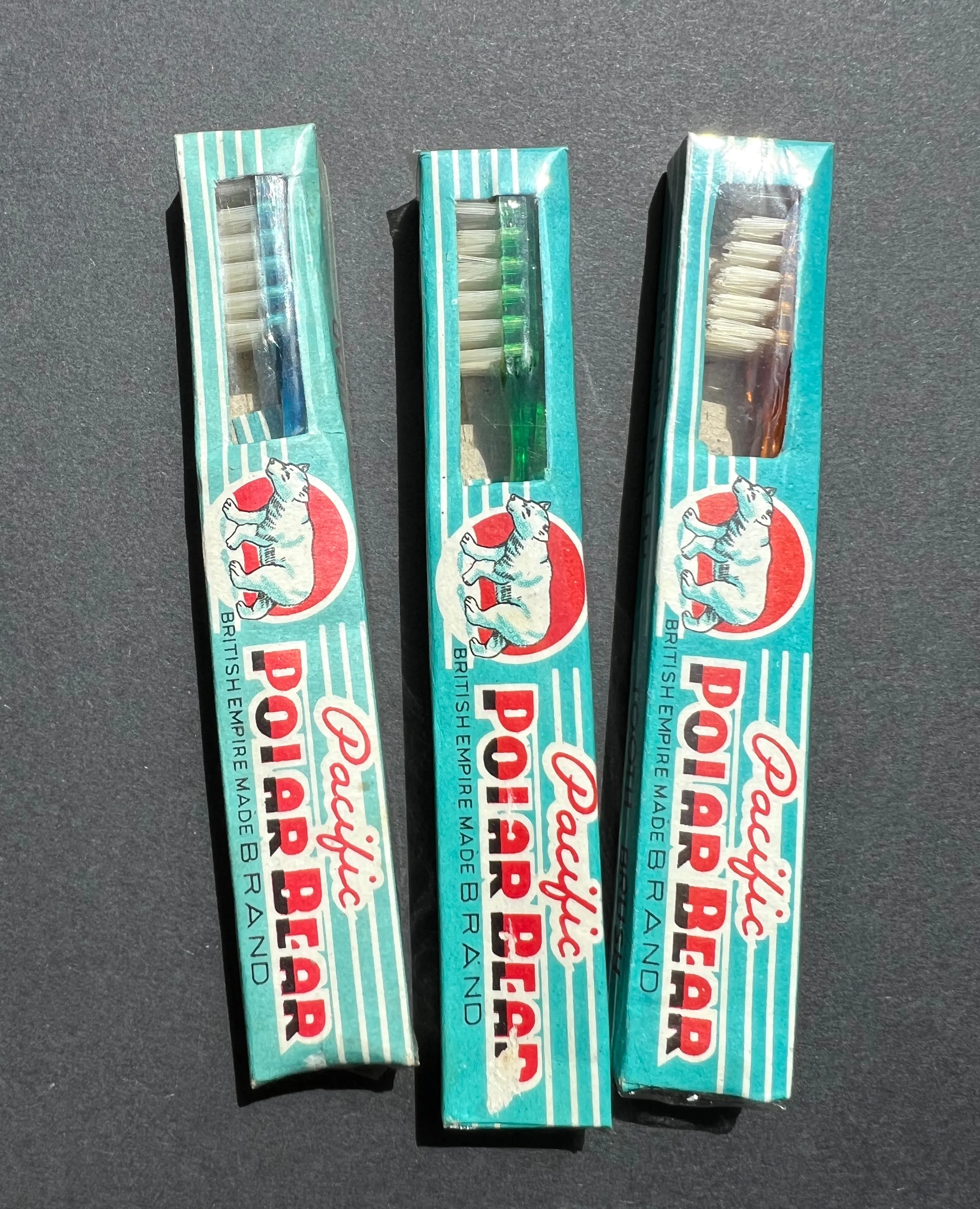 Britsh Empire Made "Polar Bear" TOOTHBRUSH Original Box