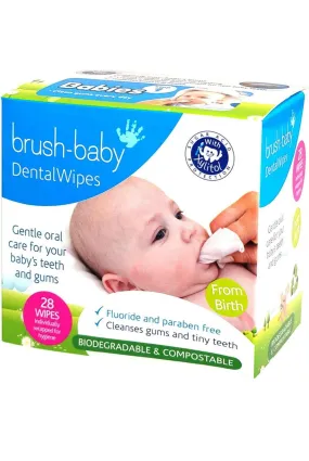 Brush Baby Dental Wipes - 28 Pcs