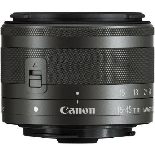 Canon 15-45mm f/3.5-6.3 EF-M IS STM Lens (Graphite)