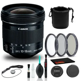 Canon EF-S 10-18mm f/4.5-5.6 IS STM Lens (9519B002)   Filter Kit   More