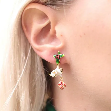 Christmas Mouse Earrings