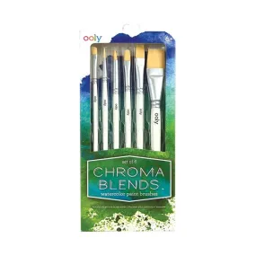 Chroma Blends Watercolor Paint Brushes - Set of 6