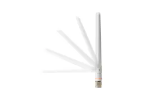 Cisco Aironet Dual-Band Omnidirectional Wi-Fi Antenna, 2 Dbi (2.4 Ghz)/4 Dbi (5 Ghz), White Dipole (1 Port), Rp-Tnc Conn