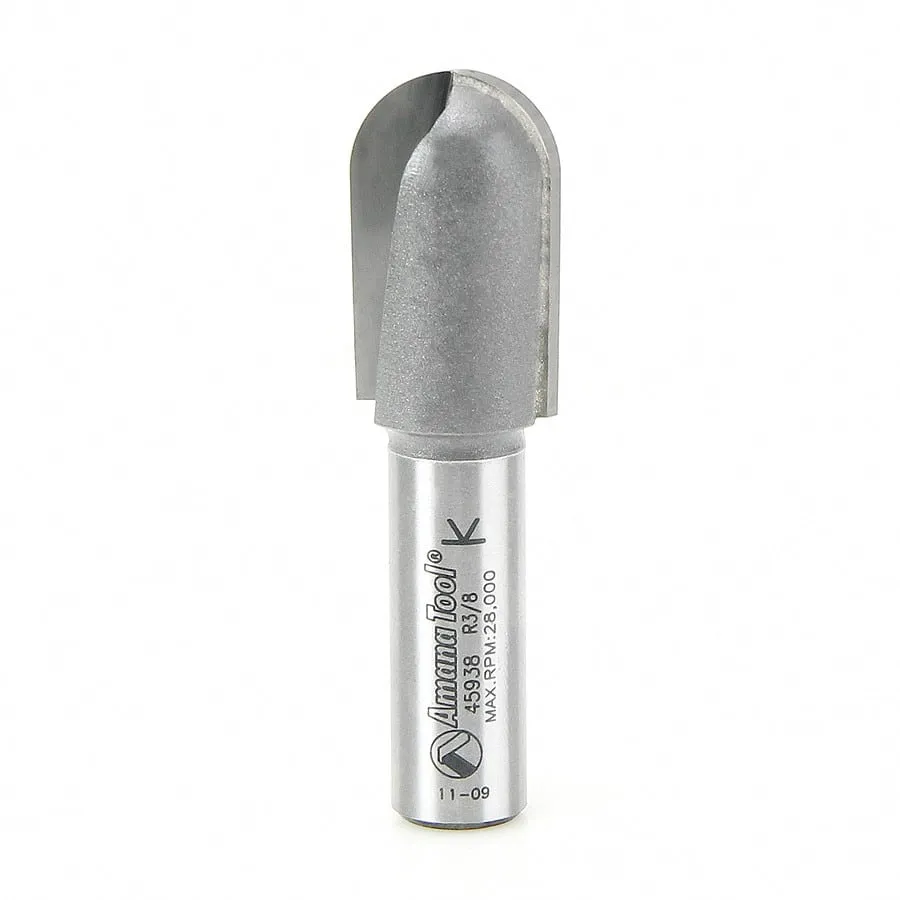 Core Box Router Bit | 3⁄8 Radius x 3⁄4 Dia x 1 1⁄4 x 1⁄2"Shank | 45938 | 738685859384