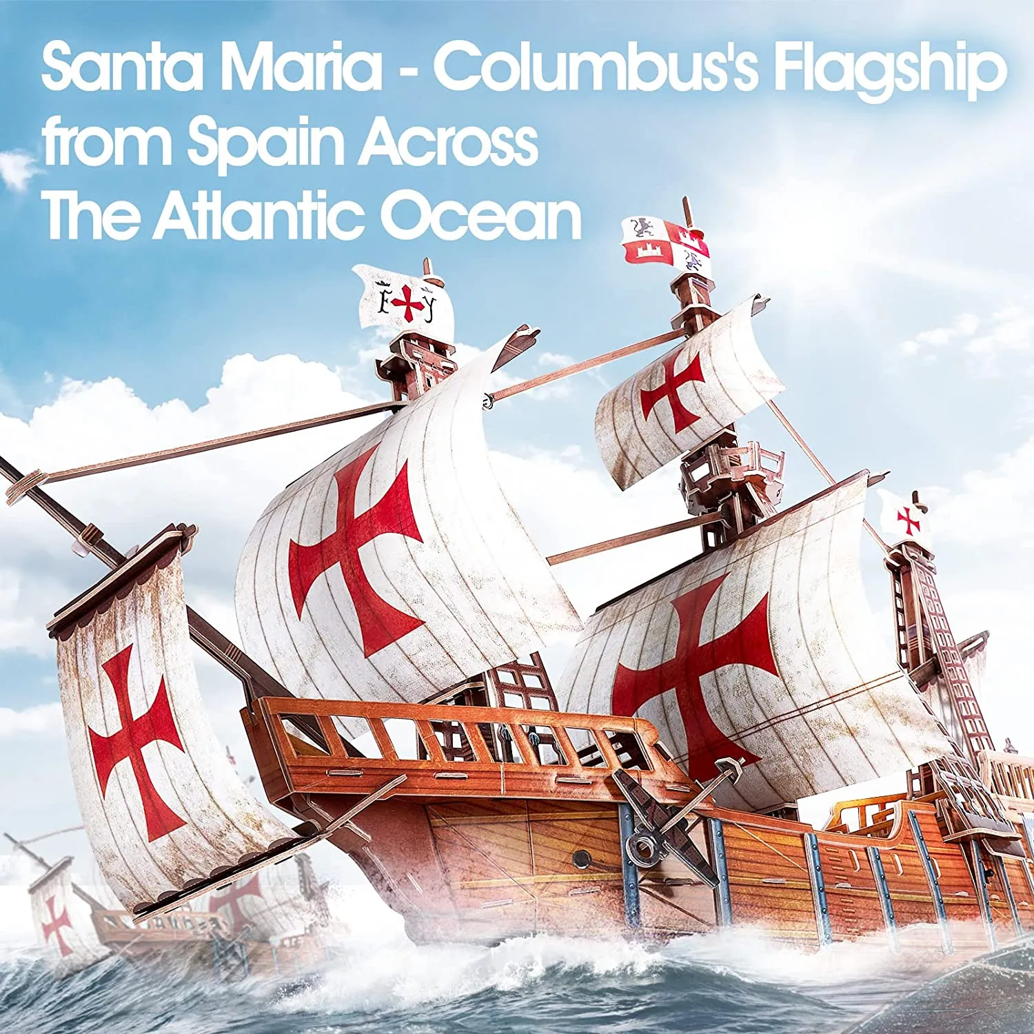 Cubicfun®  3D Puzzle Spanish Santa Maria Ship Model