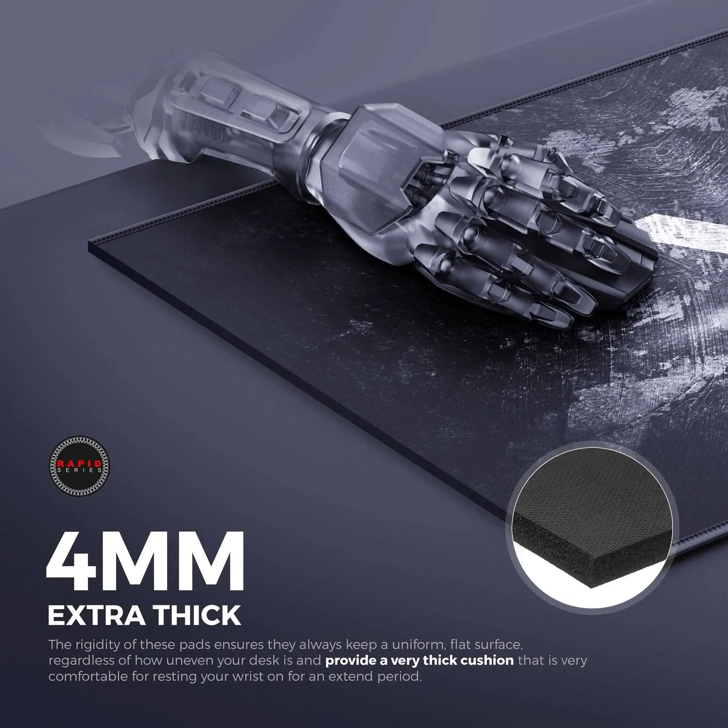 CYBEART SIGNATURE EDITION GAMING MOUSE PAD RAPID SERIES 450 MM (L)