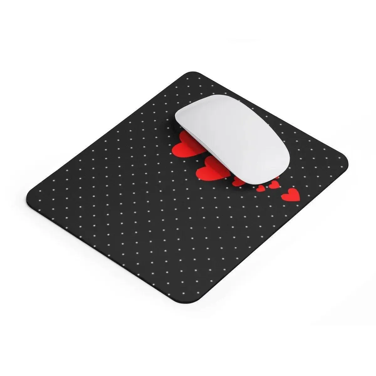 Delightful Hearts & Dots Mouse Pad: The Perfect Blend of Style and Functionality