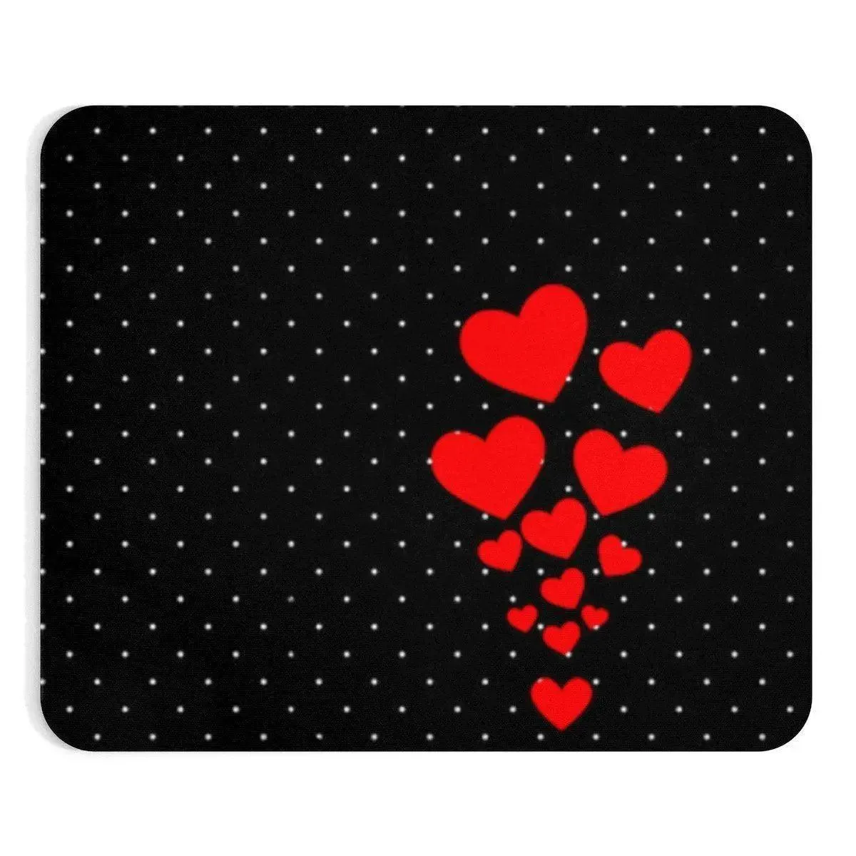 Delightful Hearts & Dots Mouse Pad: The Perfect Blend of Style and Functionality