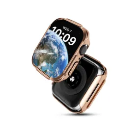 Electroplated Case with Built in Screen Protector | Apple Watch Series 8 45mm | Rose Gold