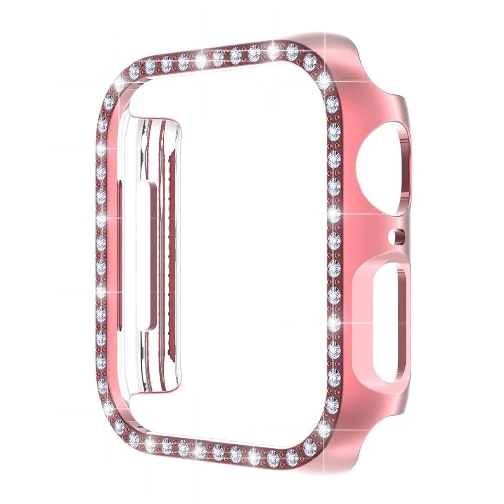 ENKAY Apple Watch (41mm) rhinestone cover with screen protector - Pink