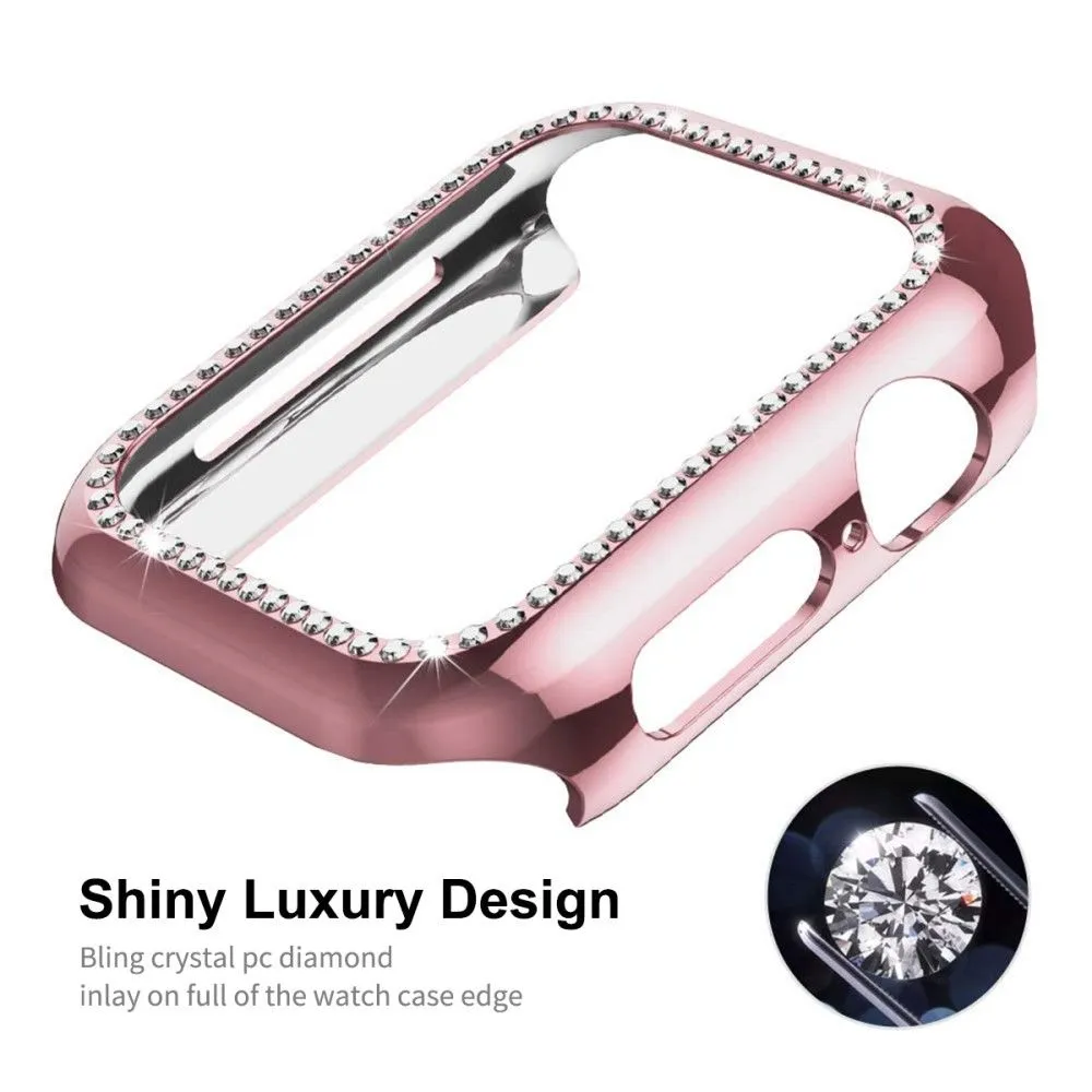 ENKAY Apple Watch (41mm) rhinestone cover with screen protector - Pink