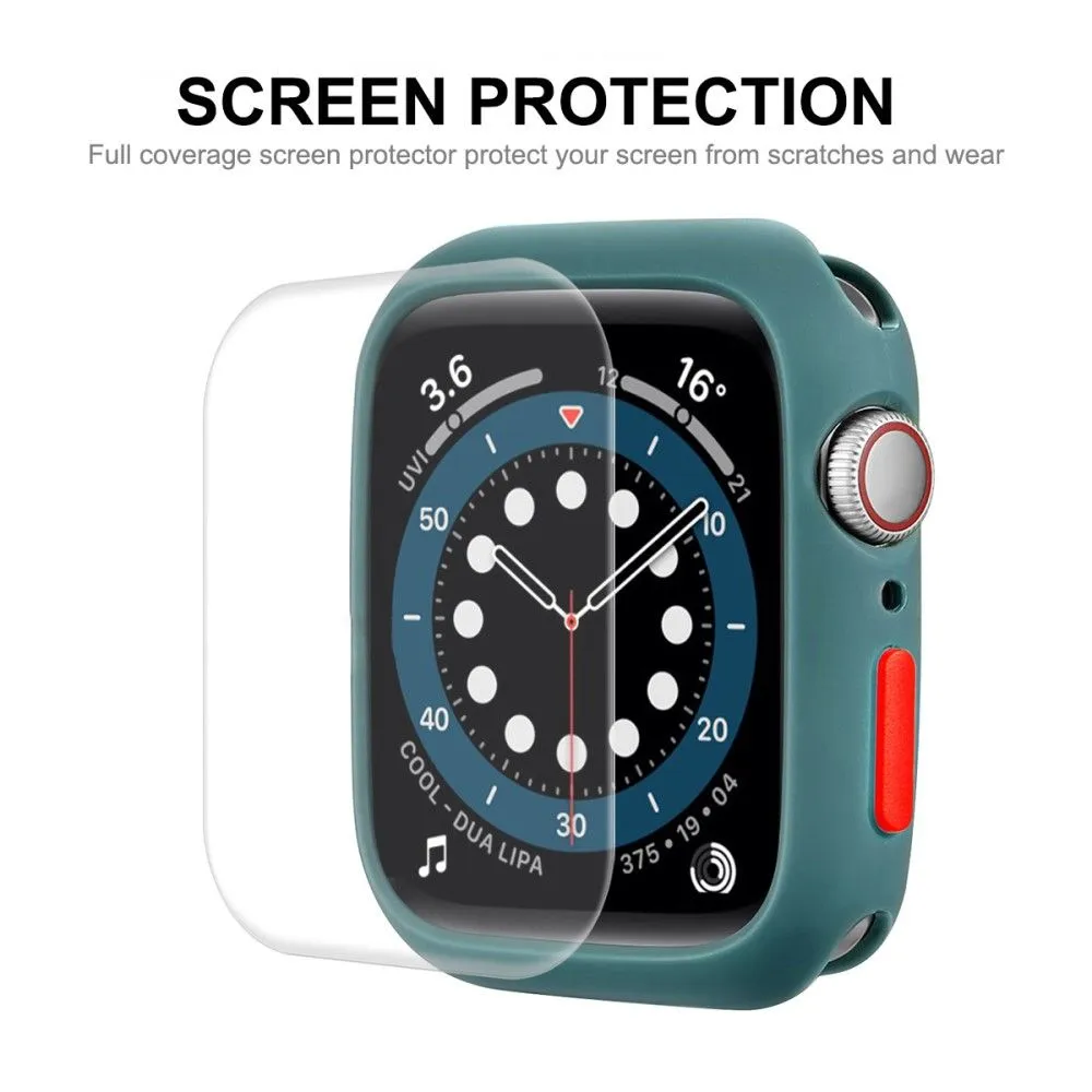 ENKAY Apple Watch (45mm) TPU cover   screen protector - Dark Blue