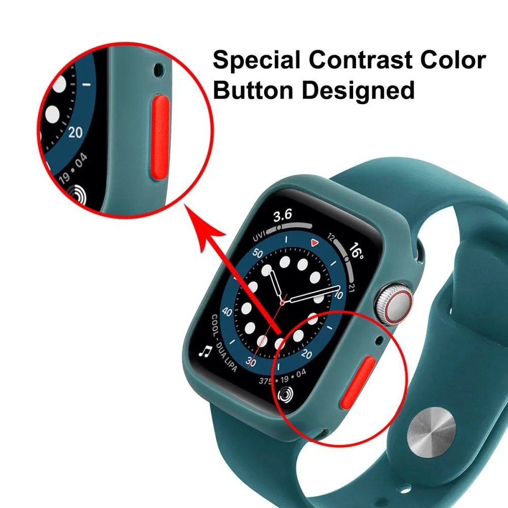 ENKAY Apple Watch (45mm) TPU cover   screen protector - Dark Blue