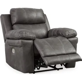 Erlangen Power Recliner With Power Headrest - Midnight