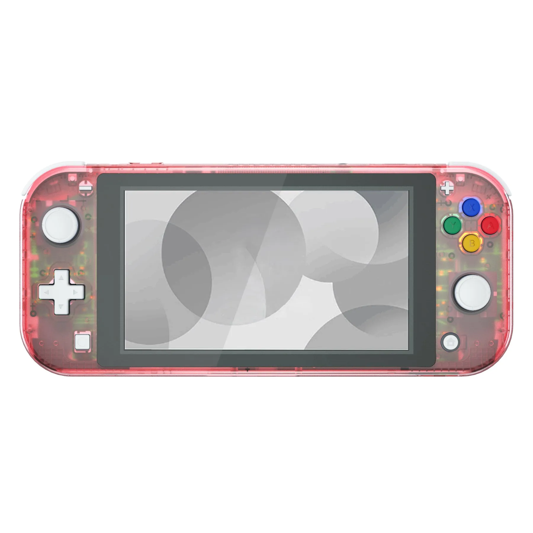 eXtremeRate Cherry Pink DIY Replacement Shell for NS Switch Lite, NSL Handheld Controller Housing w/ Screen Protector, Custom Case Cover for NS Switch Lite - DLM507