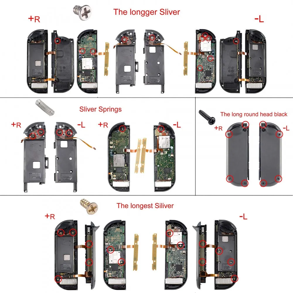 eXtremeRate Transparent Clear Green Back Plate for NS Switch Console, NS Joycon Handheld Controller Housing with Full Set Buttons, DIY Replacement Shell for NS Switch - QM503